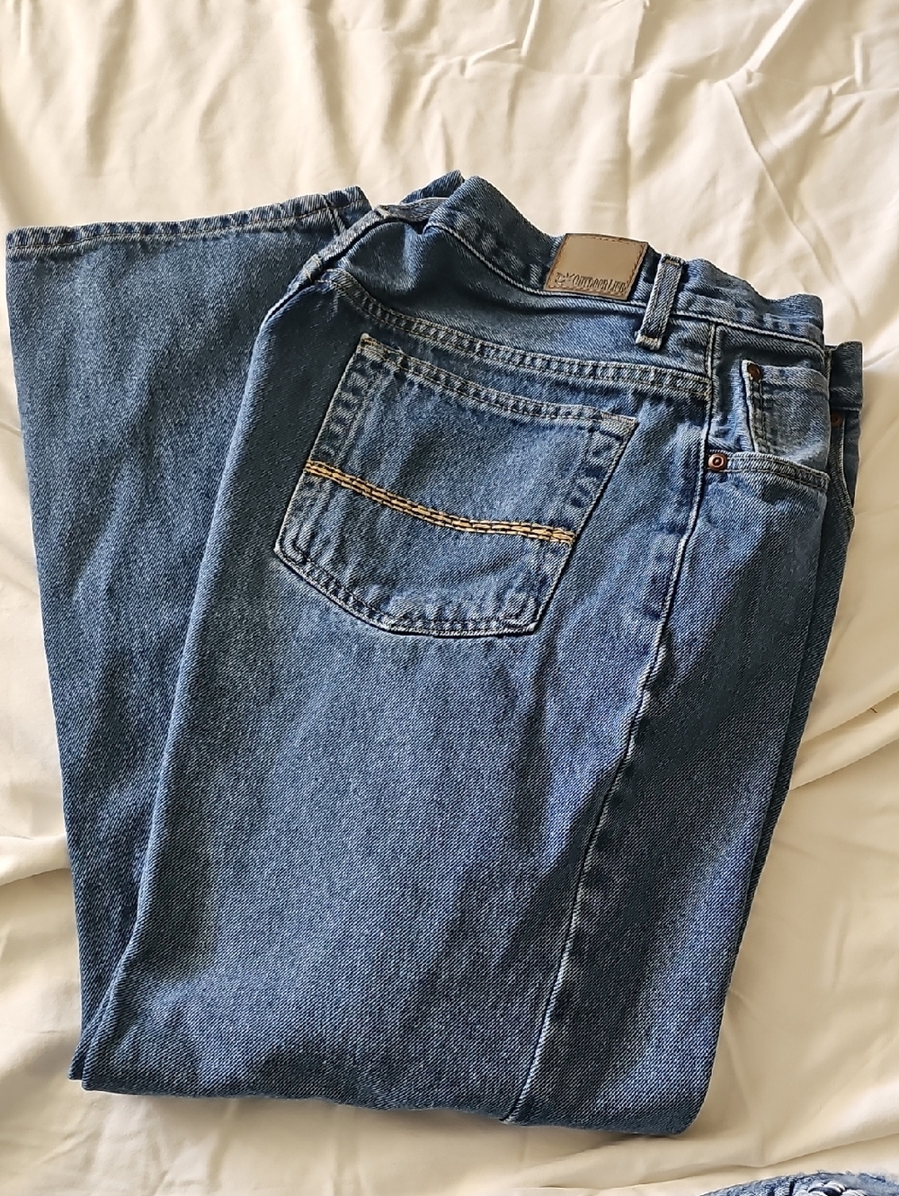 Outdoor Life Men's Dark Blue Straight Jeans